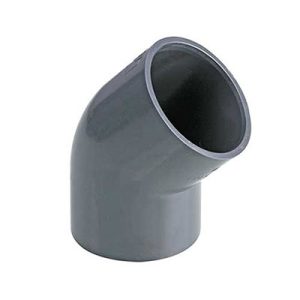 زانو 45 درجه u-pvc