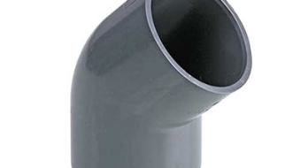 زانو 45 درجه u-pvc