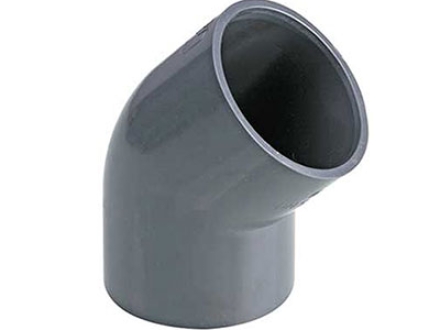 زانو 45 درجه u-pvc